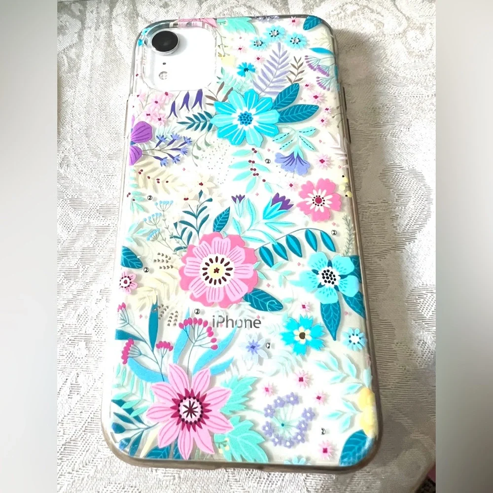 iPhone 10 XR Floral Styles SmartPhone Case Cover With Phone Grip And Stand